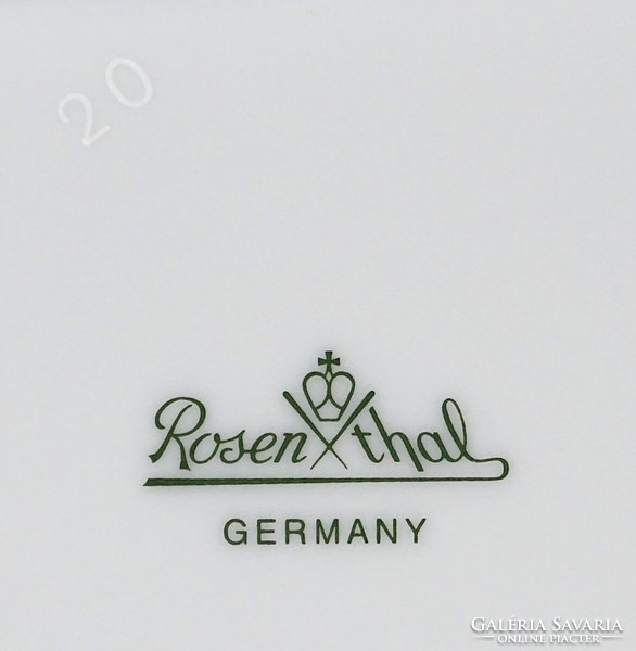 1O133 Modern Rosenthal porcelán dísztál díszdobozban 13 x 13 cm