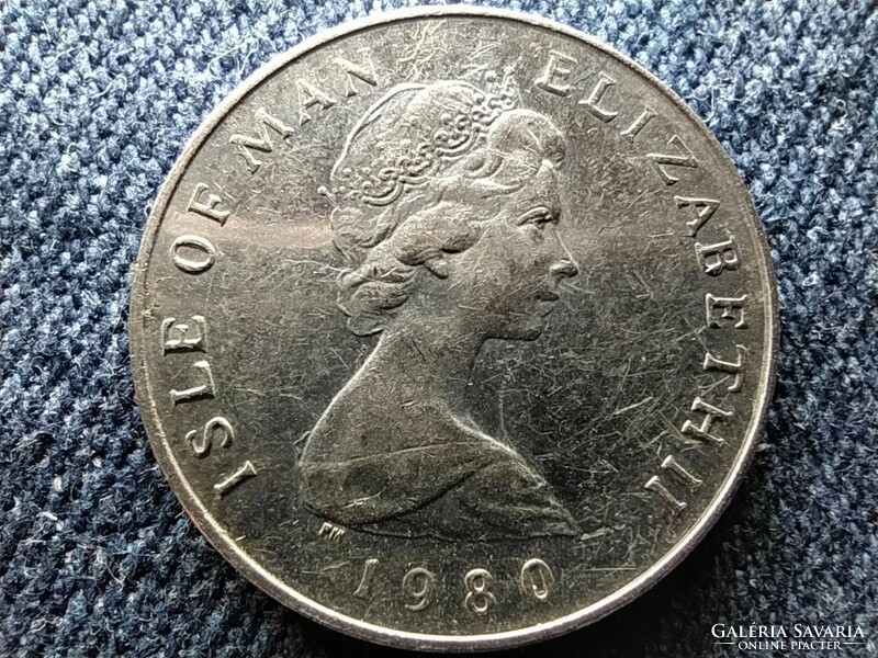 Man-sziget II. Erzsébet 5 penny 1980 PM (id60607)
