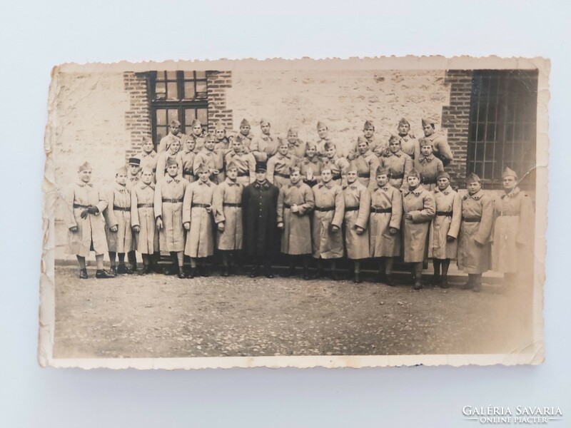 Régi katonafotó 1936 csoportkép