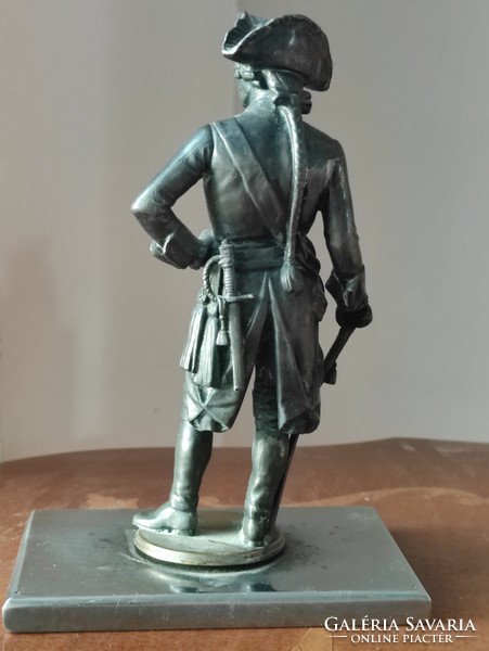 Beautifully crafted full-length copper/bronze/metal/spiaster Napoleon statue on metal/copper pedestal