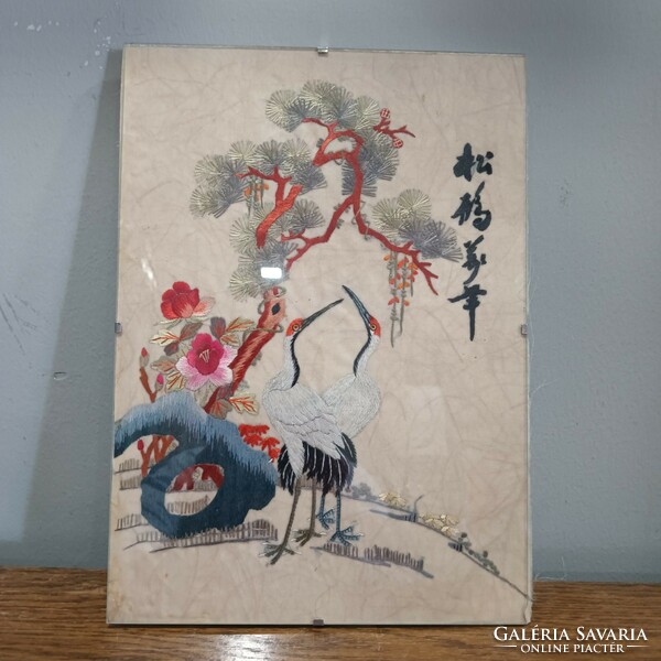 Kínai selyem kép írással Alkudható