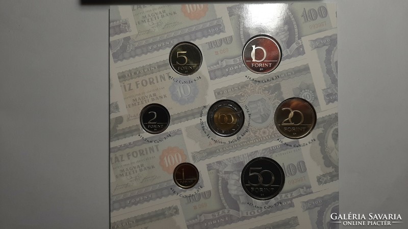 Sixty years of the HUF 2006 circulation series, coins of Hungary proof unc