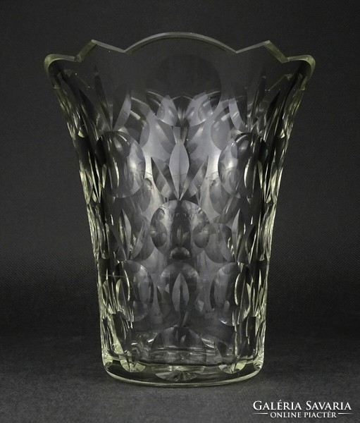 1O236 flawless polished crystal vase tulip vase 16 cm