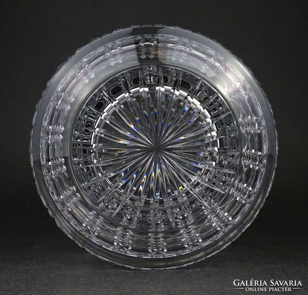 1O225 Baccarat csiszolt francia kristály váza 12 x 15 cm