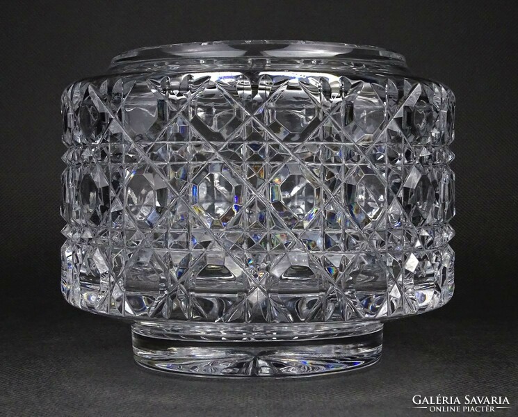 1O225 baccarat polished French crystal vase 12 x 15 cm