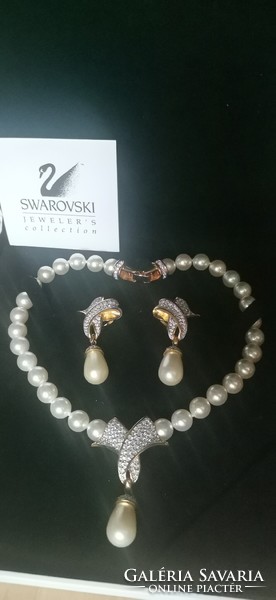 Swarovski pearl jewelry set