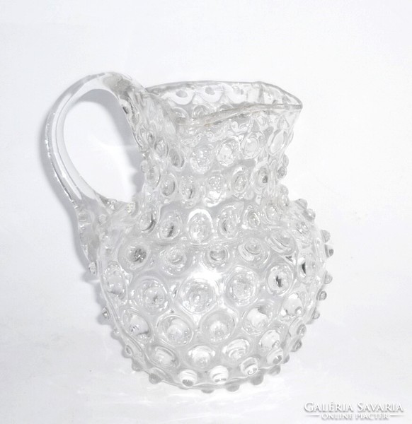Antique glass jug with cam