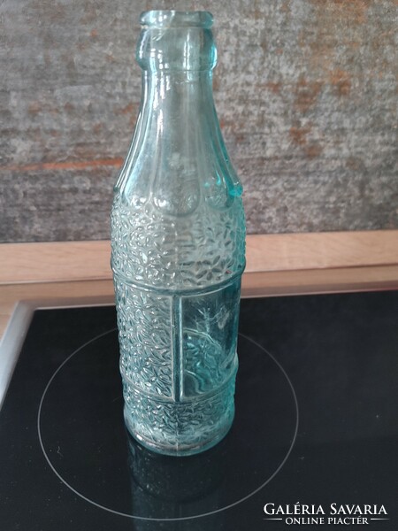 Retro üdítős szörpös üveg  kék palack