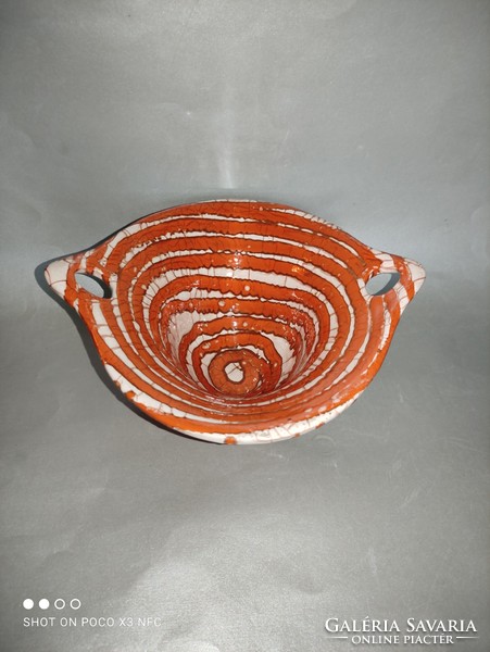 Gorka gauze spiral patterned ceramic serving centerpiece