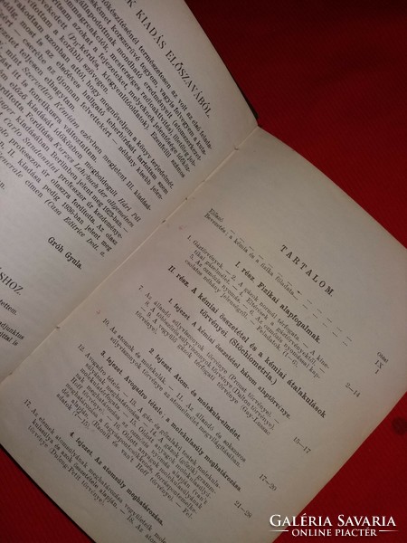 1939.Antik tankönyv Dr.Gróh Gyula:Általános kémia képek szerint Buzárovits Esztergom