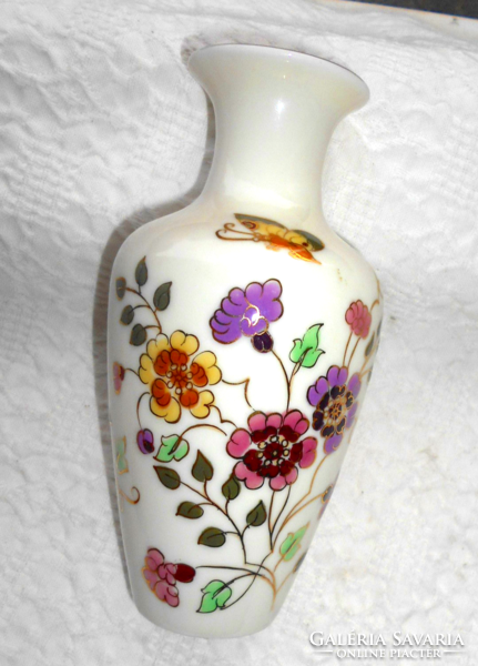 Zsolnay porcelain vase with butterfly pattern