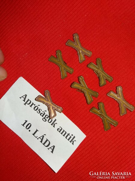 Old Hungarian military badges paroli, cap badges together as shown in the pictures