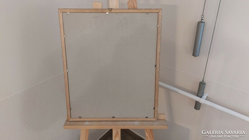 (K) Akt - absztrakt festmény 44x54 cm kerettel