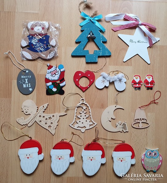 Christmas tree decoration Santa Claus angel bell star teddy bear owl ornament accessory Christmas tree decoration
