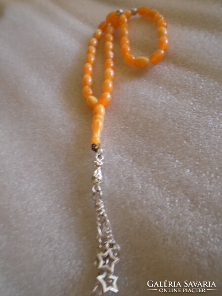 Old Buddhist mala prayer chain amber or vinyl?