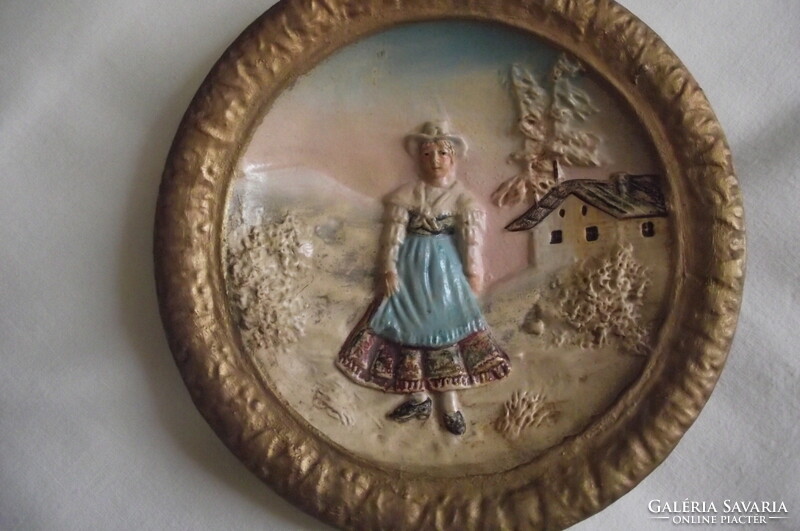 Austrian ceramic decorative plate.