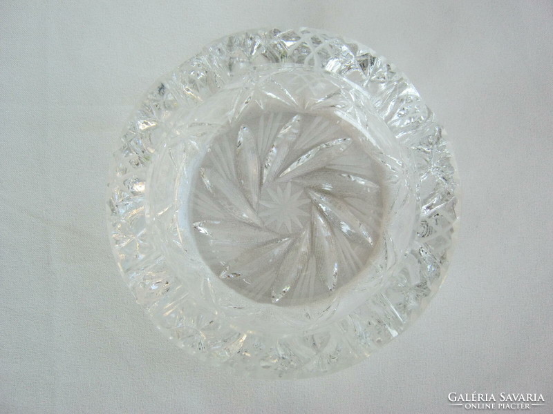 Crystal glass ashtray ashtray heavy piece
