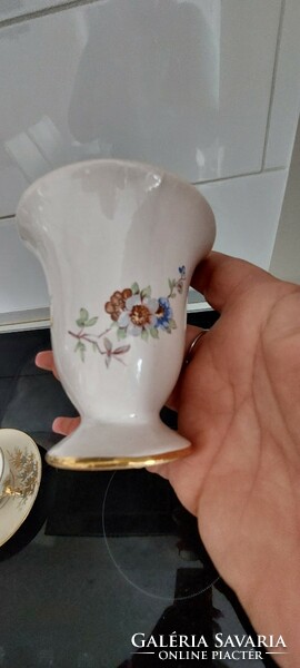 Faience porcelain small vase