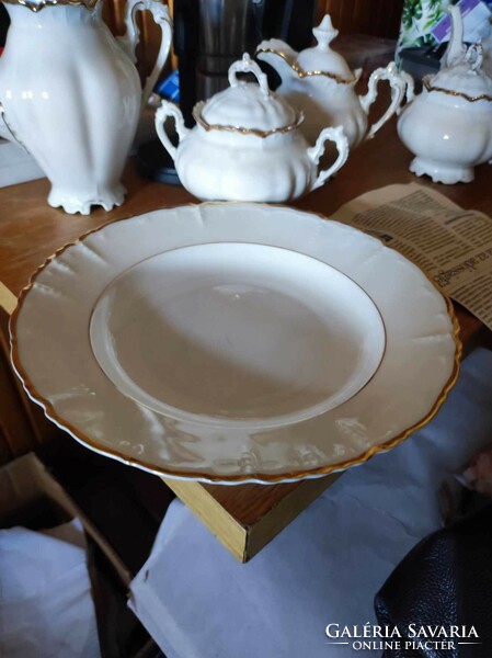 Czechoslovak mz porcelain set flat plate 6 pcs
