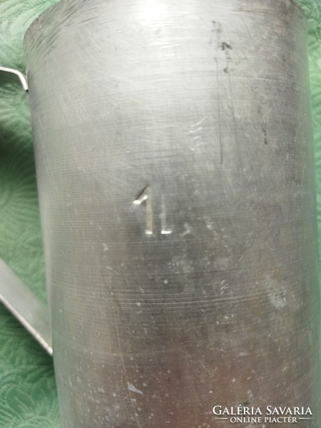 Hitelesített 1 L-es alumínium  mérce