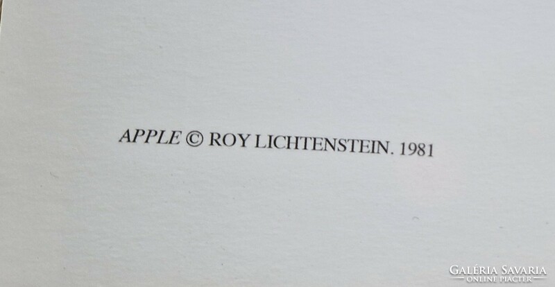 Roy lichtenstein - apple - exhibition poster: the saint louis art museum 1981