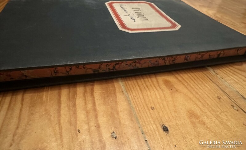 Old ledger with wax seal 1905