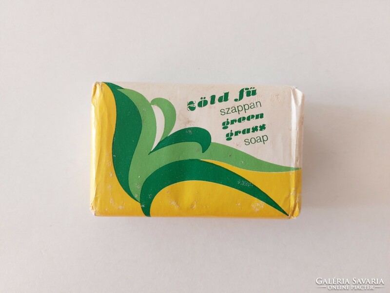 Old green grass soap caola toilet soap