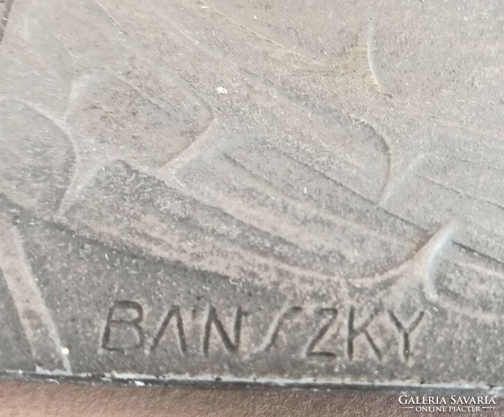 Szecessziós Bánszky Sándor. Jézus  relief plaque Alkudható