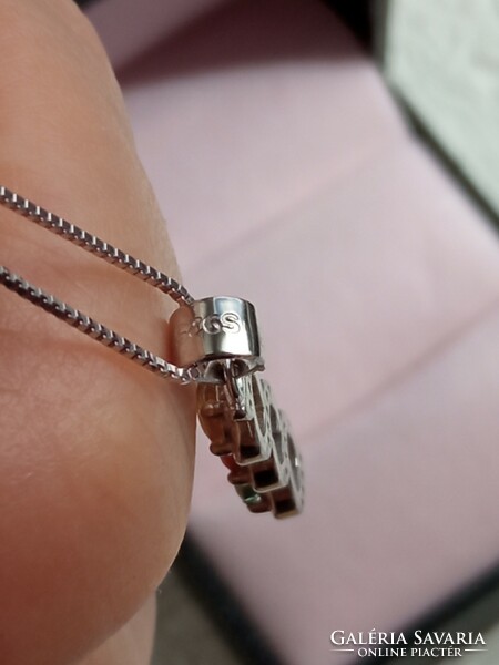 Colored sapphire 925 silver pendant