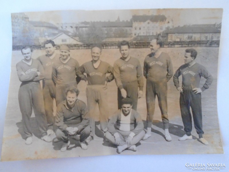 D198322 old photo football of the pest county newspaper football team 1959 folk stadium - photo by Pál Nánás