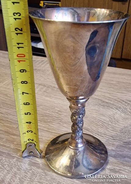 Spanish silver plated wine goblet