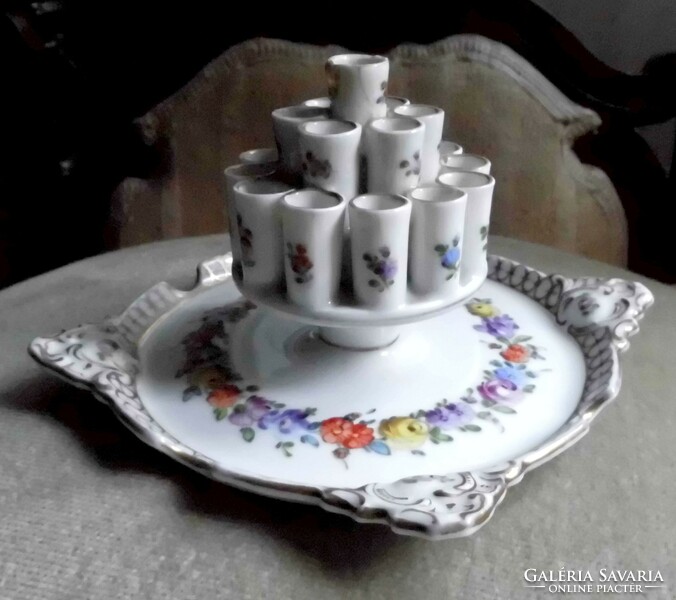 Antique, unique porcelain cigarette holder from the 19th century, for collectors.