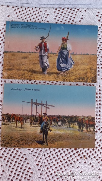 Régi képes/levelezőlap 1917 és 1918-ból, íratlanok, szép állapotban, 8,8 X 13,5 cm