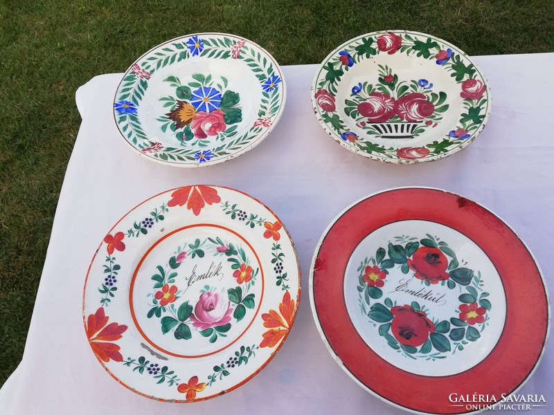 Hollóházi porcelán tányér 4 db (2)