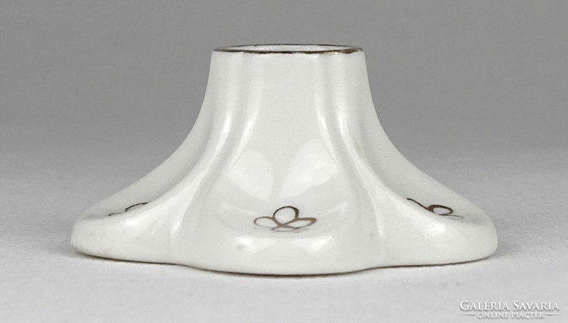 1O141 old aquincum porcelain candle holder