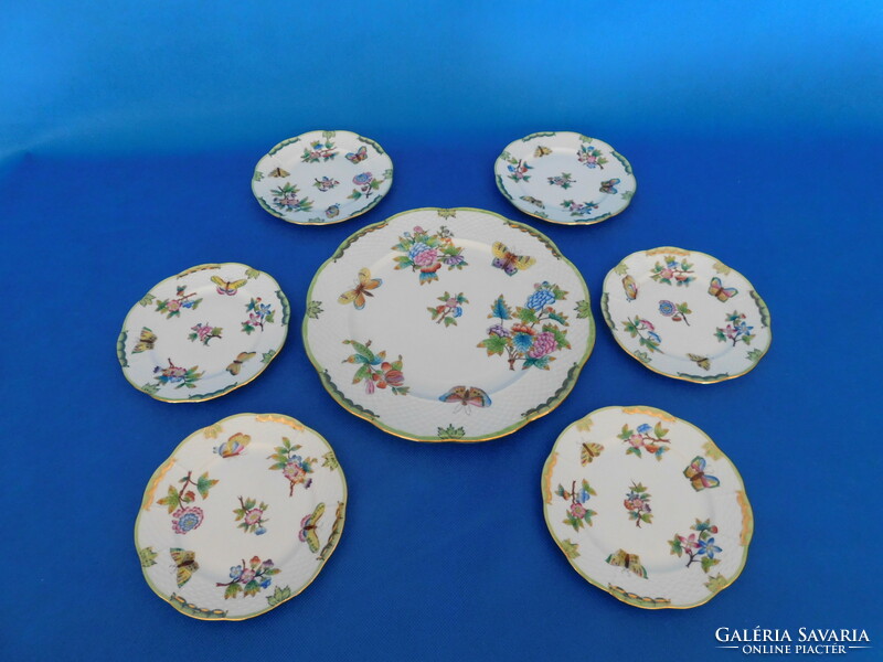 Herend Victoria pattern 6s cookie set