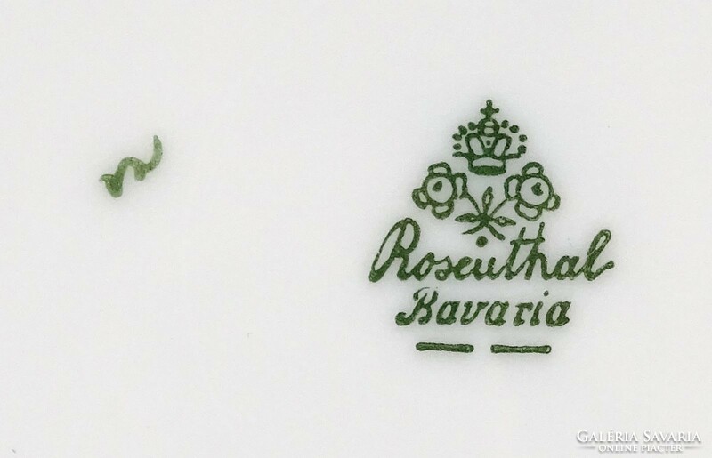 1O355 Régi virágos Rosenthal porcelán kistányér tálka 9.5 cm