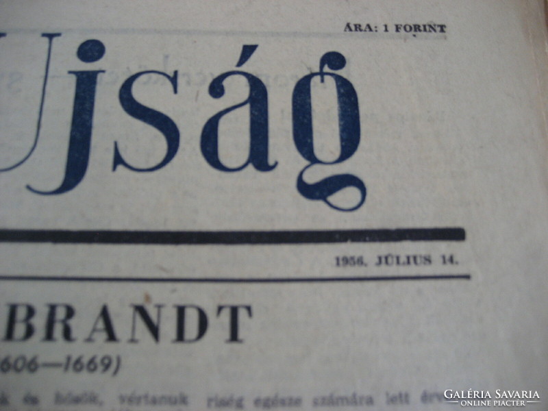 Irodalmi Újság 1956. július 14-i száma