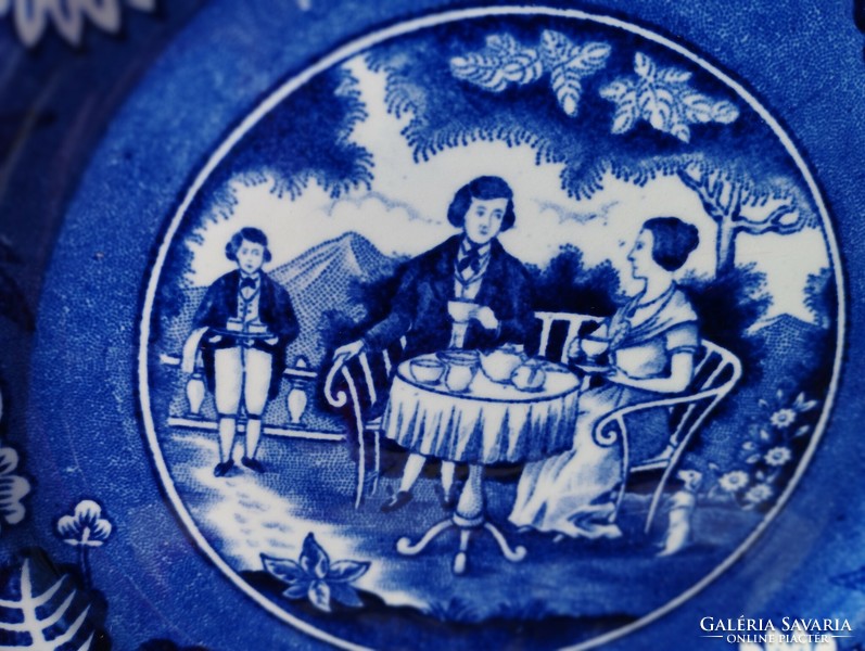 2 darab gyönyörű holland antik porcelán tányér