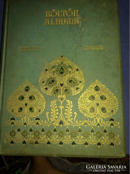 1897. Antik RADÓ ANTAL : Költők Albuma könyv ritkaság gyönyörű állapotban A/3 méret Wodianer
