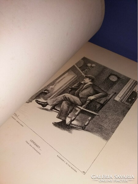 1897. Antik RADÓ ANTAL : Költők Albuma könyv ritkaság gyönyörű állapotban A/3 méret Wodianer