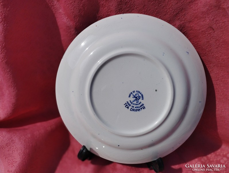 2 darab gyönyörű holland antik porcelán tányér
