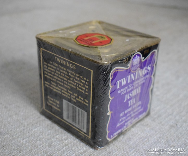 Twinings jasmine tea, old tea, unopened package with original seal 227 gr. 1981 Jasmine tea metal d