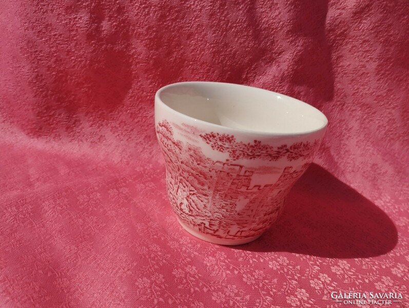 A remarkable English porcelain cup without a handle