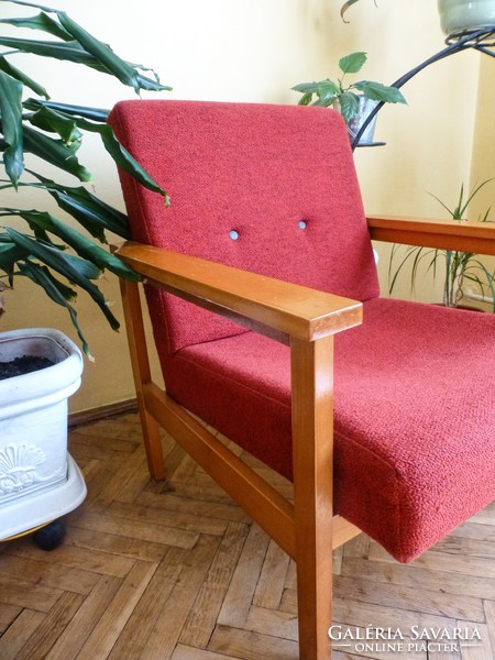Retro red armchair