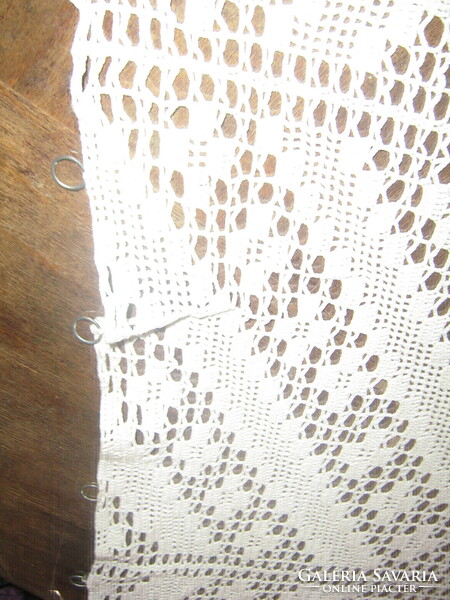 Vintage style antique crocheted curtain