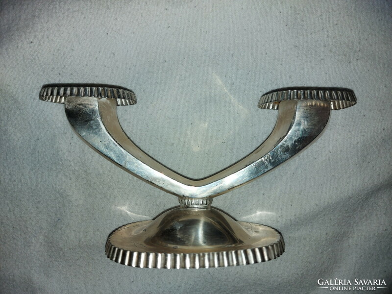 Silver candle holder (fine 910) art deco Spain