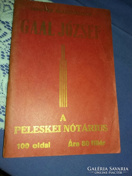 1920.cca.Gaal József :  A peleskei nótárius könyv képek szerint Magyar Népművelők
