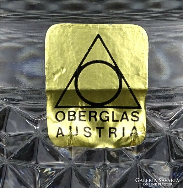 1O251 Jelzett Oberglas Austria üveg bonbonier