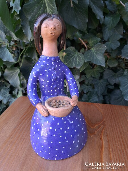 Ceramic figure with d m mark 22 cm